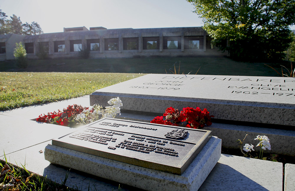 Burial site of John G. Diefenbaker and Olive Diefenbaker