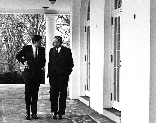 John Diefenbaker and John Kennedy