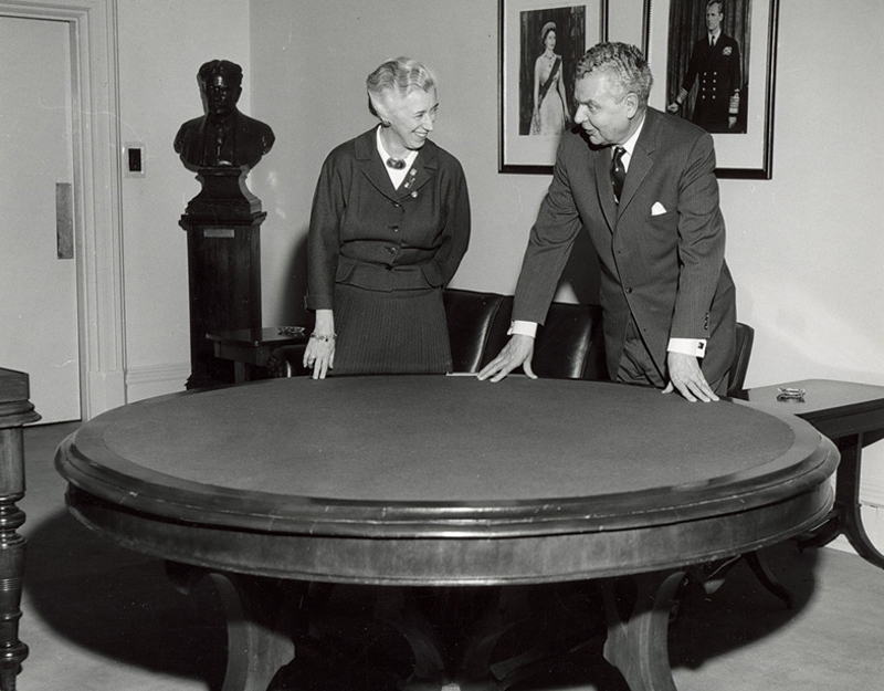 John Diefenbaker and Ellen Fairclough in Prime Minister’s Office