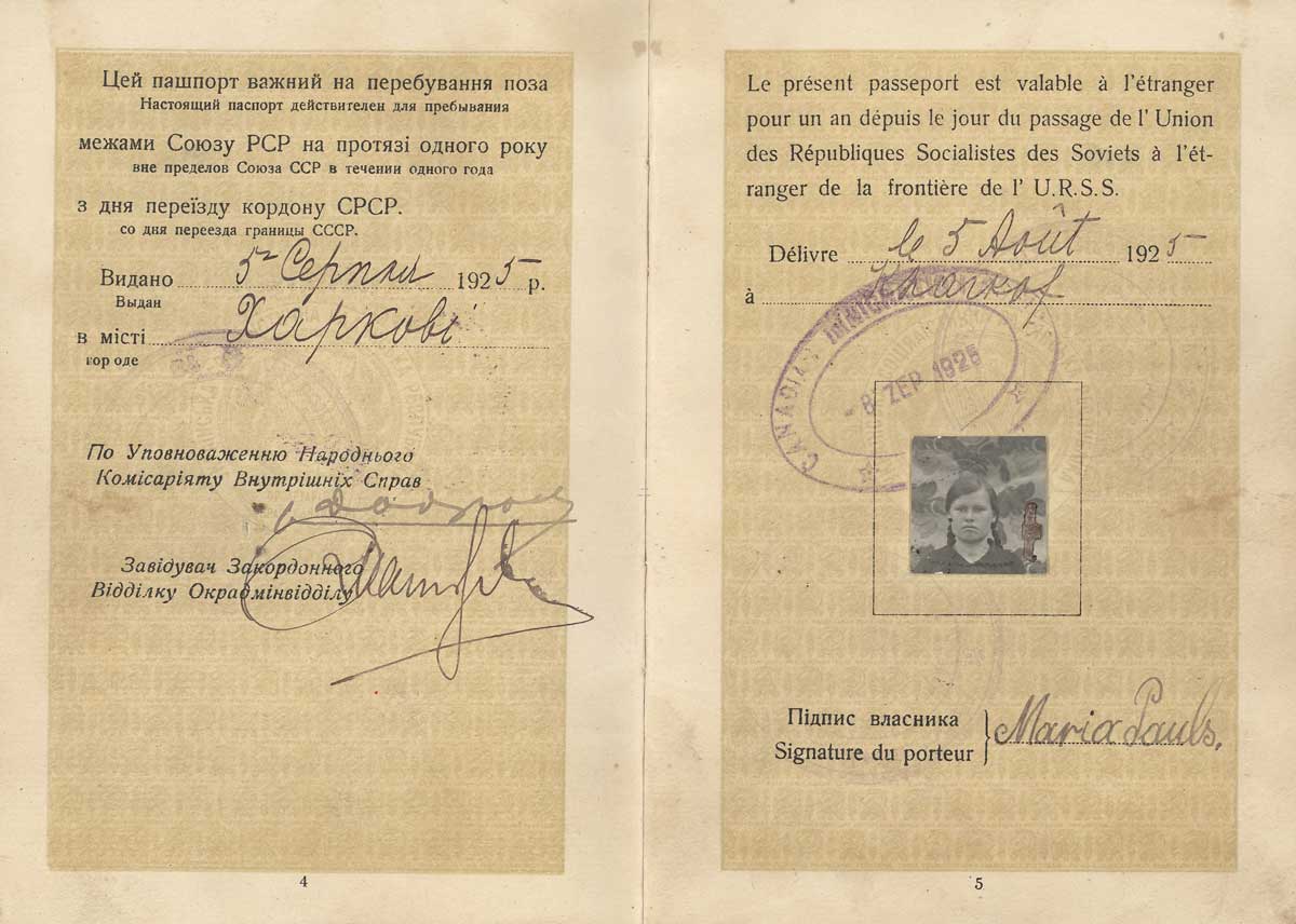 Maria Buhler Passport