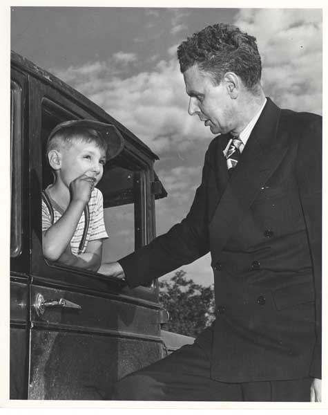 John Diefenbaker campaigning