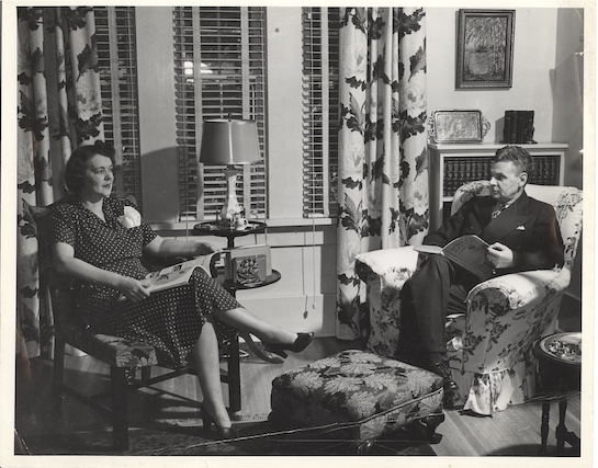 John and Edna Diefenbaker at home