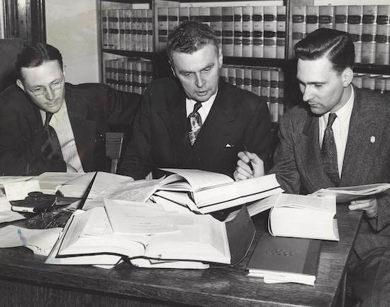 John Diefenbaker with John Cuelenaere and Roy Hall