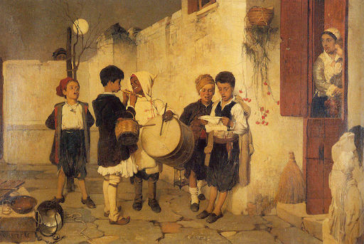 Kids caroling 1872