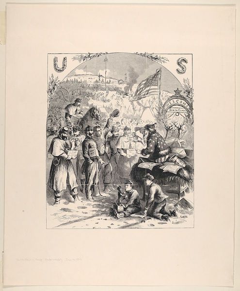 Thomas Nast Civil War Santa 1863